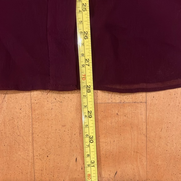 2/$20 Sheer purple Rachel Roy blouse lace panels Large - Picture 6 of 10